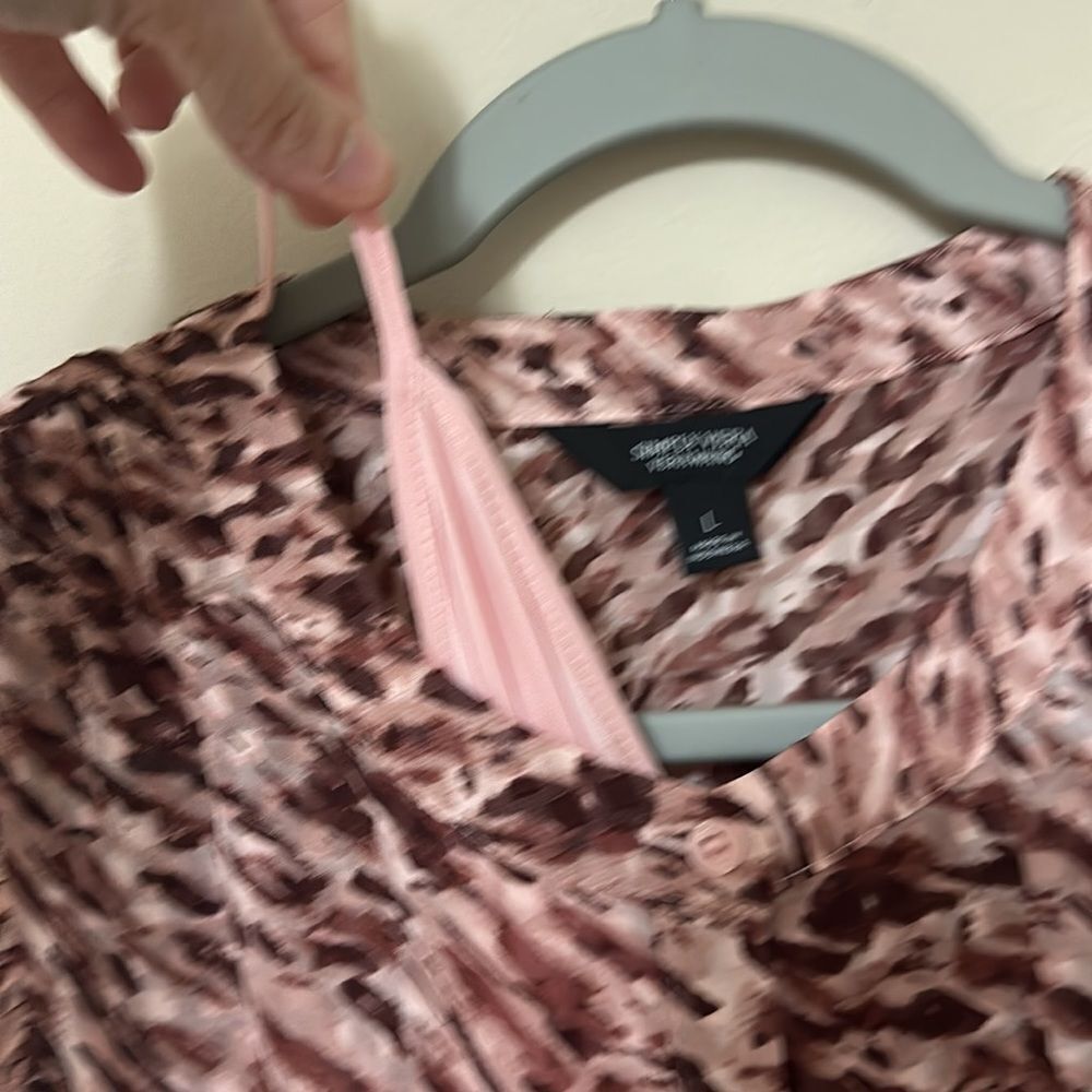 Simply Vera Vera Wang Pink and Brown Dress - Picture 3 of 7